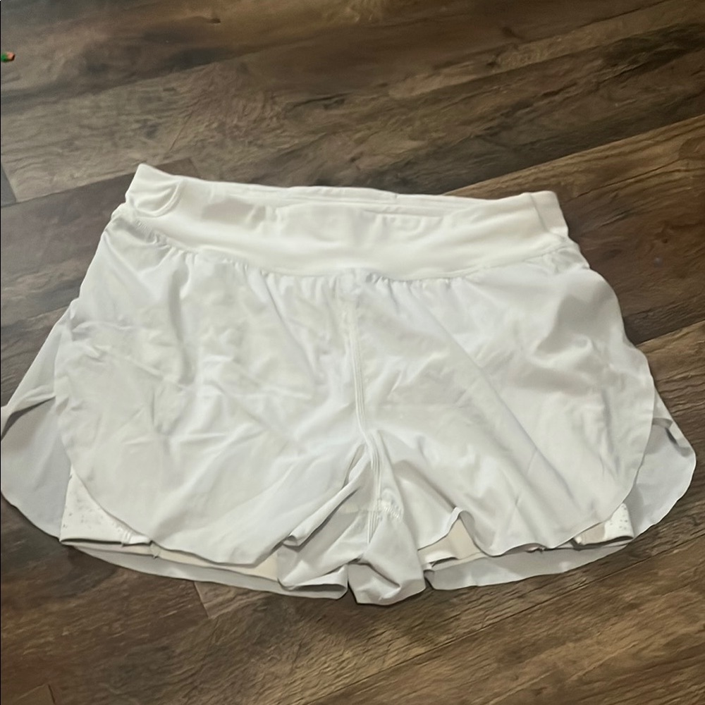 Lululemon Athletica White Athletic Shorts